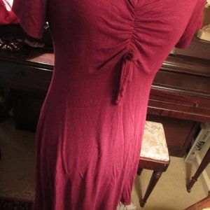 Womens  Dress -   Burgundy - V-Neck  -  Olivia Ray of New York